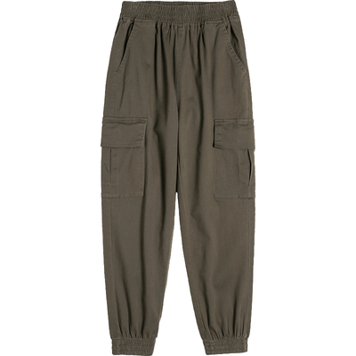 松紧腰以田休闲工装裤束脚九分