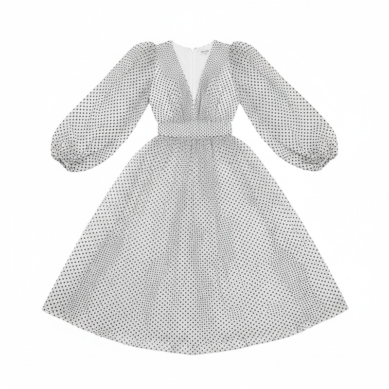 Bubble sleeve s连衣裙