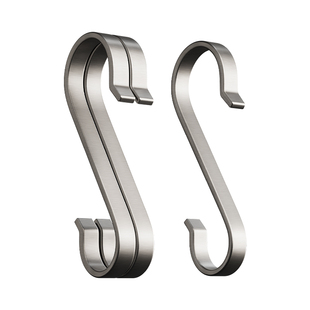 加厚不锈钢s挂钩厨房挂钩挂衣钩弯钩s钩s型s勾挂包包衣服毛巾钩子