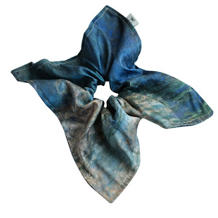 《睡莲》致敬莫奈小众油画大号裙摆发圈方巾发绳飘带拍照发饰