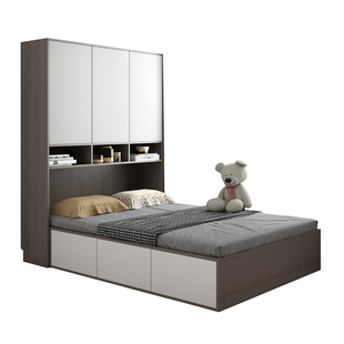 榻榻米衣柜床多功能床柜一体组合床柜小户型卧室家用儿童储物床