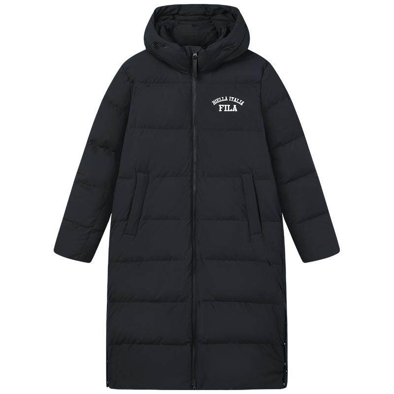 FILA 斐乐官方情侣款羽绒服冬新长款保暖外套加厚派克服男女