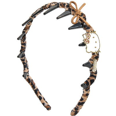 兰诺HelloKitty豹纹儿童发箍带齿