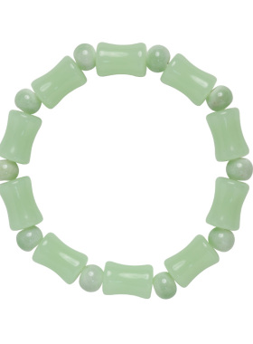 上岸·文艺简约时尚陶瓷手链玻璃竹节手串百搭饰品节节高升小礼物