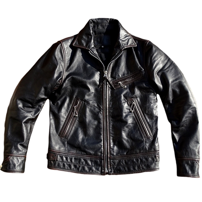 茶芯马皮穆赫兰道日系真皮衣