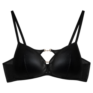 DonnaForte个性皮革镂空小抹胸无钢圈内衣舒适文胸|Paloma Edgy