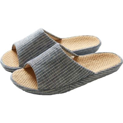 珂缔缘日系简约风防滑静音布拖鞋