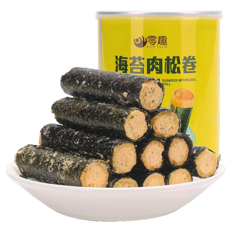 肉松卷海苔千丝罐装儿童零食