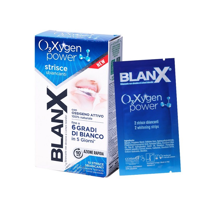 Blanx倍林斯活氧美白牙贴 美白不酸牙温和5天白6度 美白牙膜牙渍
