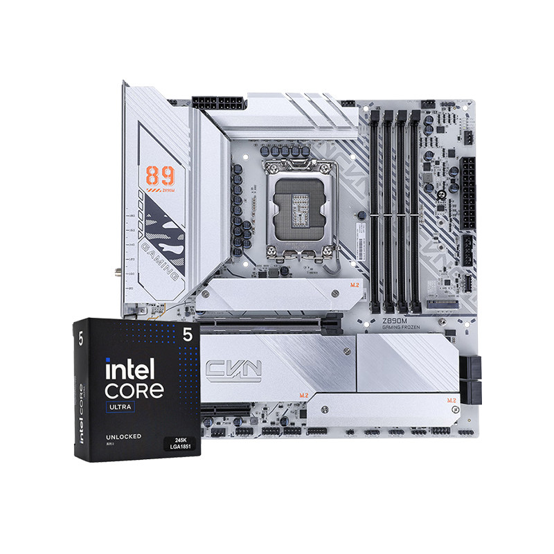 COLORFIRE Ultra 7 265K盒装u七彩虹Z890M FROZEN电脑主板CPU套装