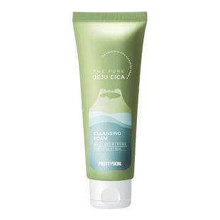 Prettyskin韩国济州岛积雪草洗面奶温和清洁舒缓洁面乳保湿补水