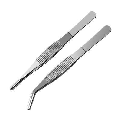 不锈钢304材质直头弯头镊子