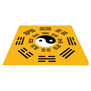 道家太极阴阳先天后天八卦图地毯九宫罡毯打坐垫风水地垫七星开运