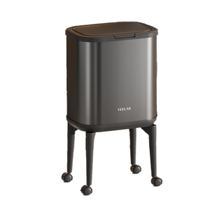 VEELAR高脚厨房专用垃圾桶免弯腰卫生桶家用大容量带轮可移动新款