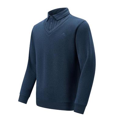 火焰假两件红豆加绒针织衫