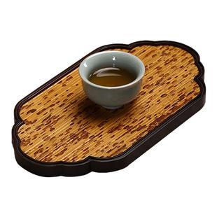 竹制席面茶具茶盘干泡台茶道茶席家用壶承壶垫茶具配件小茶台托盘