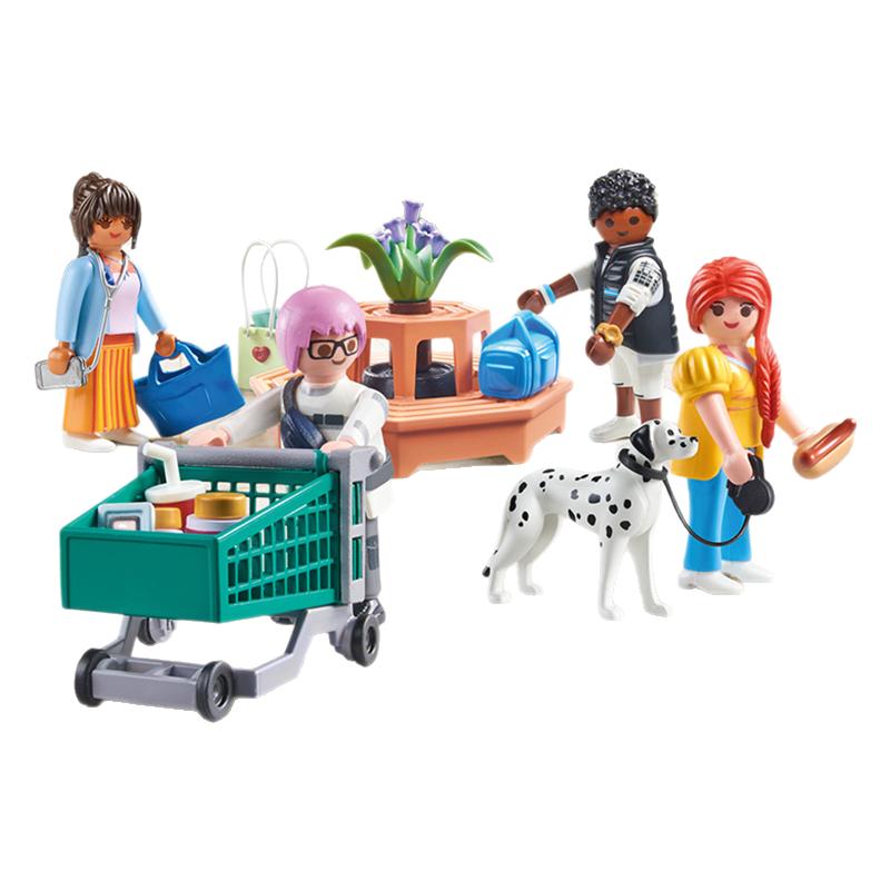 playmobil摩比世界我的小人偶:购物儿童玩具迷你小玩具71541