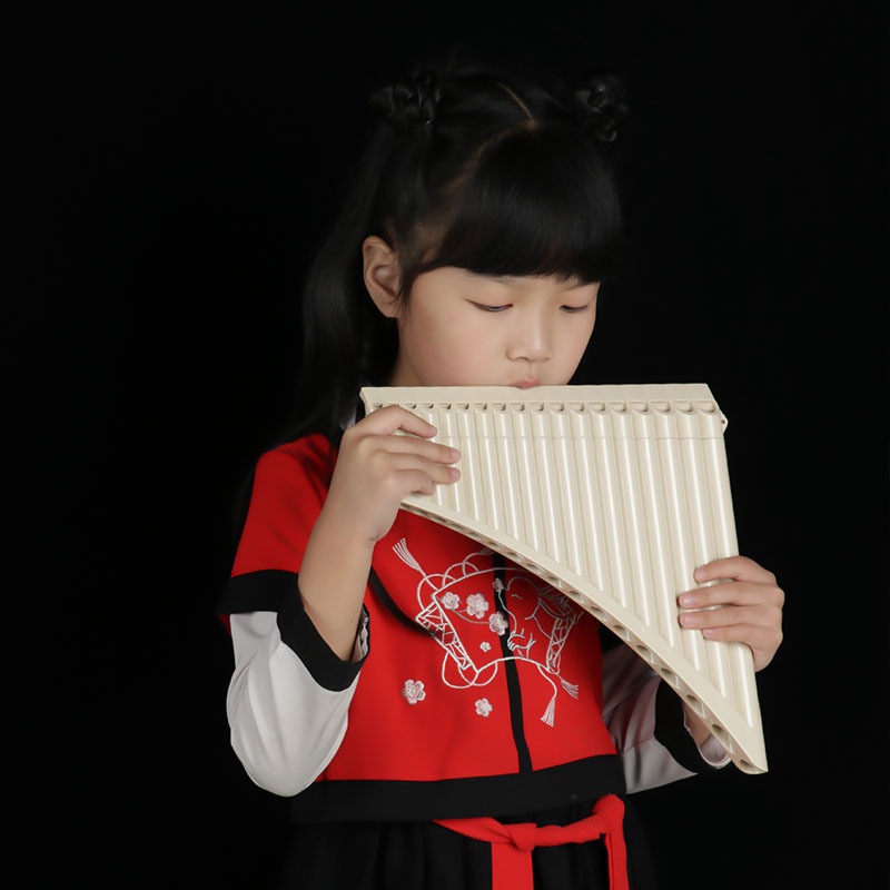 玉竹排箫民族乐器初学入门16/18调专业小学生C笛管演奏排易学儿童