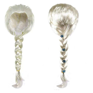 女童公主爱莎假发辫子小女孩cos艾莎安娜麻花辫儿童演出套头发饰