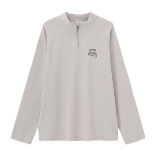 Karma8a 法国户外攀岩上衣新款半拉链长袖男女同款休闲运动上衣