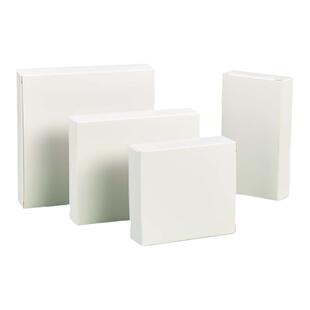 小白盒现货通用 扁款双插纸盒定制  中性白卡纸盒 白色长方形纸盒