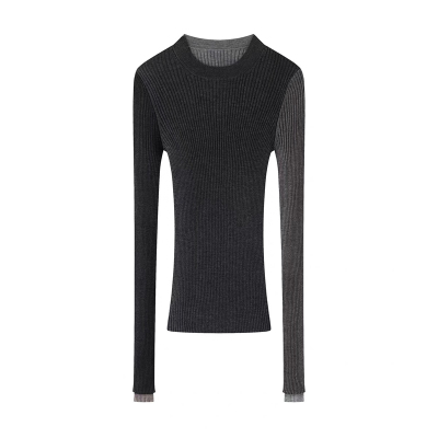 巨好看的撞色内搭可外穿毛衣女款