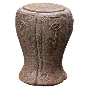 掬涵新中式户外庭院石桌石凳仿石桌椅一套室外花园造景装饰品摆件