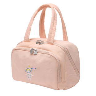 手提化妆包女便携式大容量旅行洗漱包化妆品护肤品收纳包防水尼龙