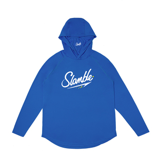 SLAMBLE新款连帽面罩长袖投篮服男女透气速干运动帽衫橄榄球上衣