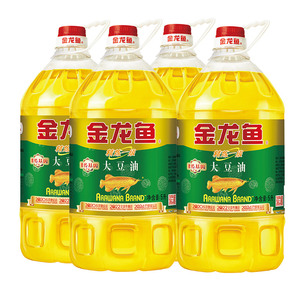 金龙鱼 非转基因精炼一级大豆油5L/桶*4 食用油 优质大豆油色拉油