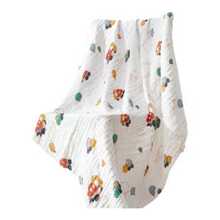 婴儿浴巾新生纯棉纱布宝宝儿童专用初生男女孩浴袍超软吸水秋冬季