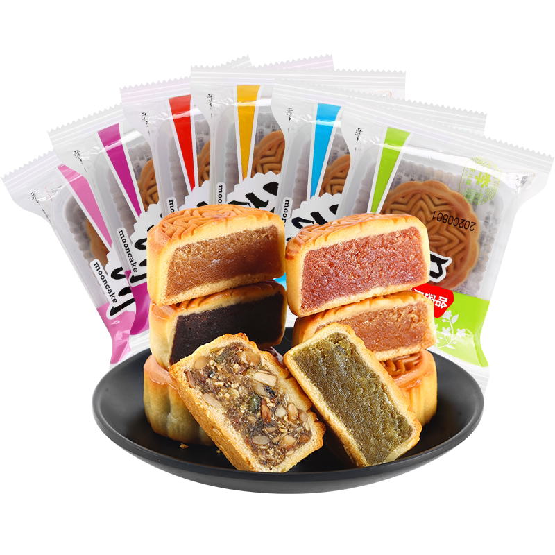 散装多口味水果味月饼中秋节糕点