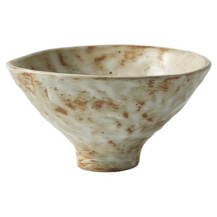 秋野家日式粗陶碗盘碟餐具个性手捏家用菜盘汤盘果盘手工刷釉盘子