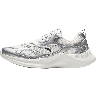 安踏月下女鞋运动鞋女复古跑步鞋