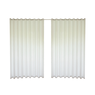 窗帘免打孔安装透光不透人纱帘白色飘窗伸缩杆隔断客厅一整套白纱