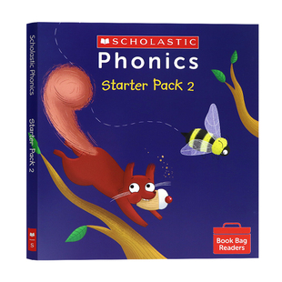 学乐语法阅读入门2 英文原版绘本 Phonics starter pack 2 Book Bag Readers 8册套装 英语启蒙语法学习入门 全彩插图 Scholastic