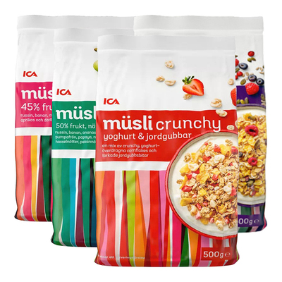ICA水果燕麦片瑞典早餐即食