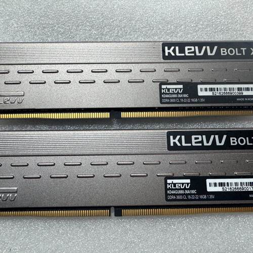 【请询价】科赋雷霆xr ddr4 16x2套条 3600频率 单条16