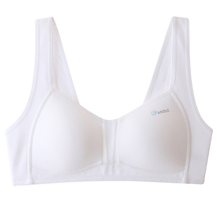 安菲雅高中生内衣女青春发育期少女蚕丝定型杯运动背心女大童文胸