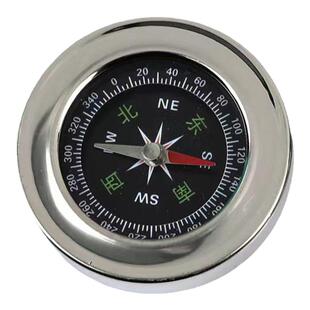 60mm不锈钢中文指南针英文指北针 户外装备教学用品