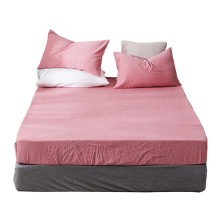 定制日式A类全棉水洗棉床笠单件纯棉床单床罩席梦思榻榻米保护套