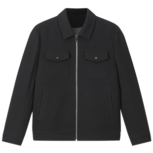 百斯盾官方【羽绒内胆】男装羽绒服冬款时尚休闲短款翻领夹克外套