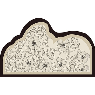 法式厨房地垫吸水防滑硅藻泥脚垫可擦免洗地毯防油长条L型奶油风