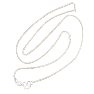 纯银s999足银项链素链银项链女士长款细链子毛衣链素银项链锁骨链