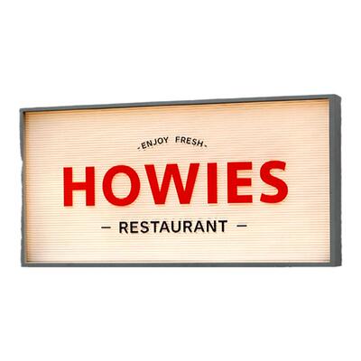 波纹板灯箱创意亚克力