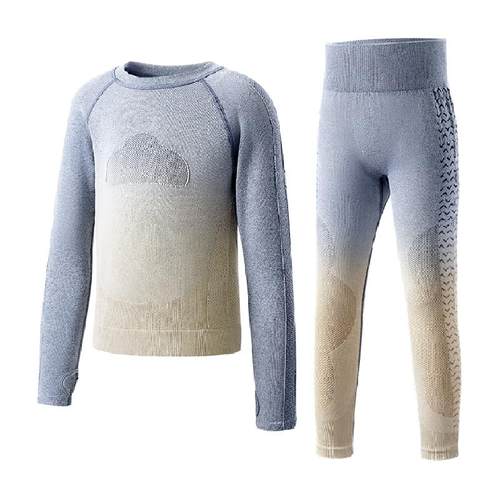 KK树儿童滑雪速干保暖内搭排汗透气男女秋冬户外运动功能内衣套装