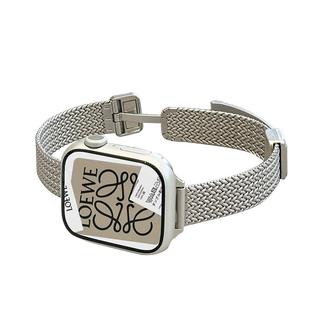 适用苹果s10手表表带watchS11新款麦穗款金属s9磁吸卡扣高级感s8小众精致小蛮腰智能SE代女款秋s7透气设计感