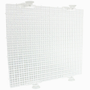 鱼缸隔离板隔离网可裁剪可拼接吸盘夹底滤板水族箱隔板水泵分隔箱