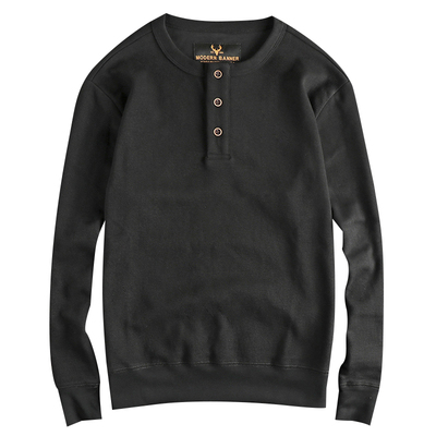 重磅斜纹针织面料男款长袖