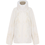 YOU獭兔毛皮草女装外套2025新款冬装加厚宽松毛毛短上衣连帽立领